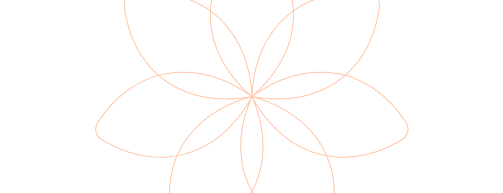 Grafik einer Blume mit rosa Outlines als Dekoelement