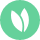 Grünes Icon mit zwei Blüten, Symbol für „wächst"